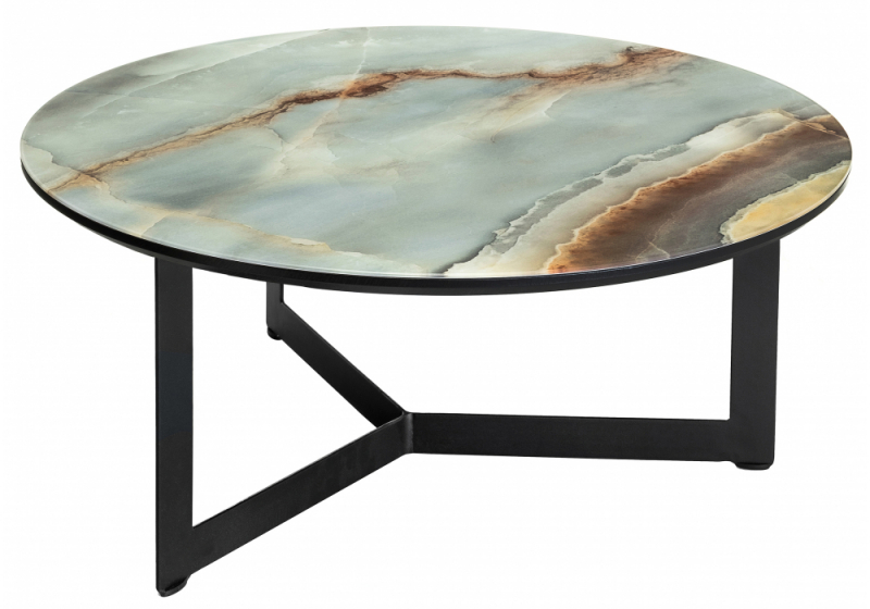 Журнальный стол Роб D-700 голубой мрамор (70x33). 