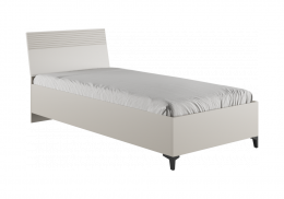 Кровать Ника 90х200 с основанием дсп бежевый мат-05 / кашемир (95x208x)