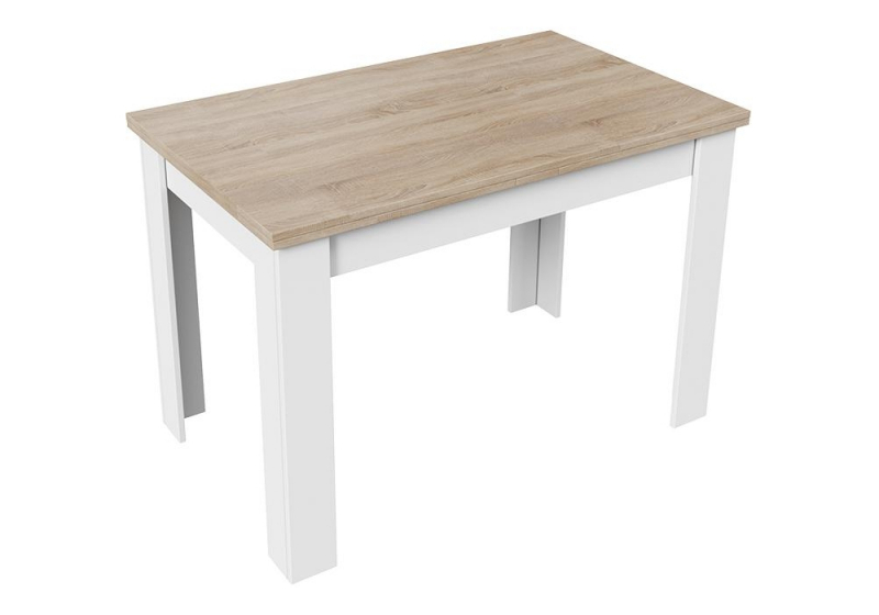 Стол деревянный Промо Тип 4 белый / дуб сонома светлый (67x75). 